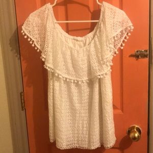 1X WHITE IVY ROSE SHIRT